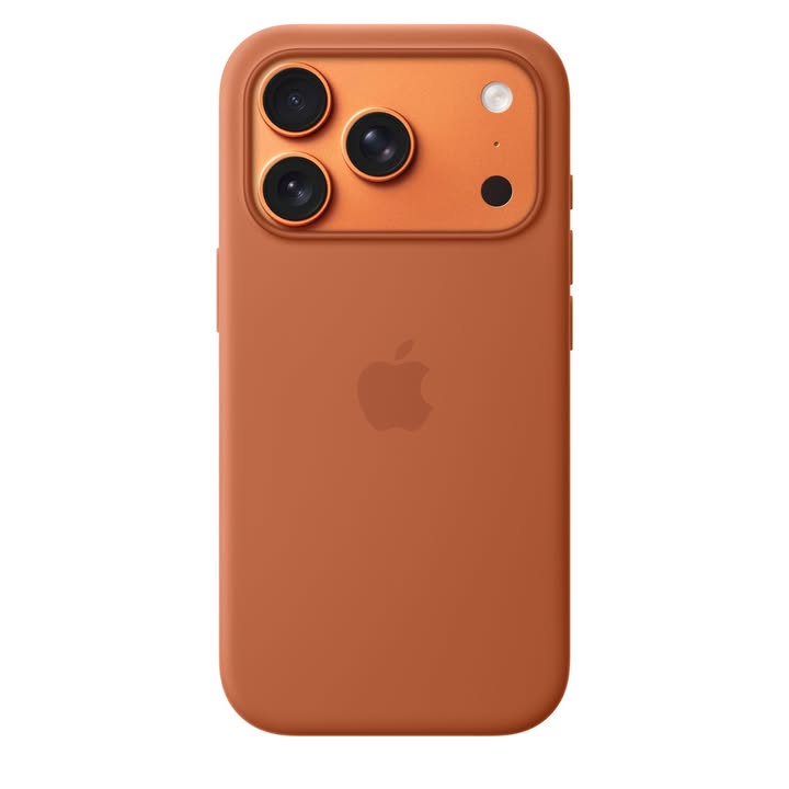 ГОРЯЧЕЕ ПРЕДЛОЖЕНИЕ НОВЫЙ ПРОДУКТ: силиконовый чехол для iPhone 17 Pro с MagSafe — Terra Cotta MGFJ4ZM/A