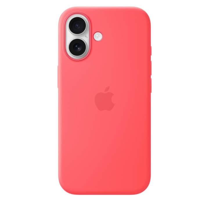 HOT DEAL NOUVEAU PRODUIT : Coque en silicone pour iPhone 17 avec MagSafe – Bright Guava MHVQ4ZM/A