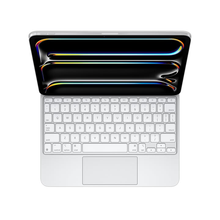 HOT DEAL SẢN PHẨM MỚI: Bàn phím Magic cho iPad Pro 11 inch (M5) - Tiếng Anh Mỹ - Trắng MWR03LL/A