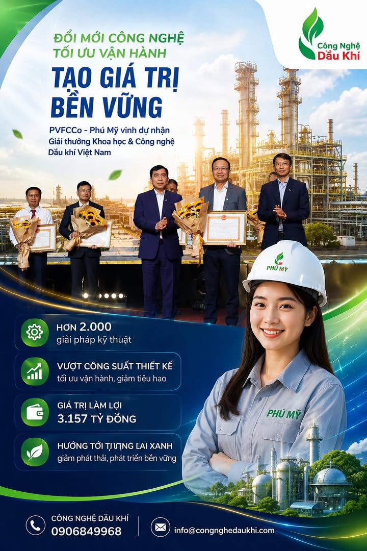 TGĐ PVFCCo - Phú Mỹ PHAN CÔNG THÀNH GÂY ẤN TƯỢNG TẠI GIẢI THƯỞNG KHOA HỌC & CÔN...