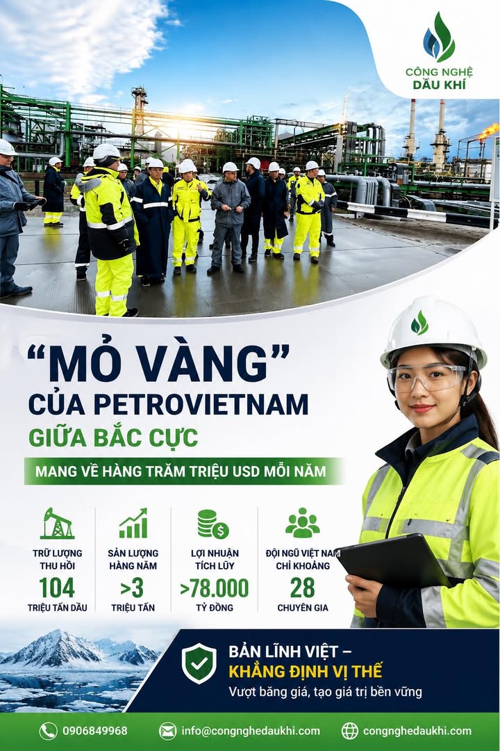  “MỎ VÀNG” CỦA PETROVIETNAM GIỮA BẮC CỰC MANG VỀ HÀNG NGHÌN TỶ ĐỒNG MỖI NĂM 
#Pe...
